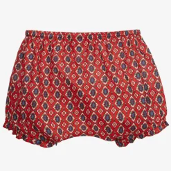 Gucci Girls Red Floral Cotton GG Bloomer Shorts Online
