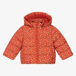 Stella McCartney Kids Girls Red Floral Puffer Jacket Online