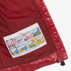 Moncler Enfant Girls Red Ghany Down Padded Gilet