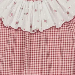 Paloma de la O Girls Red Gingham Check Cotton Dress Best