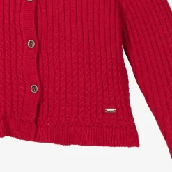 Mayoral Girls Red Knitted Cardigan Hot