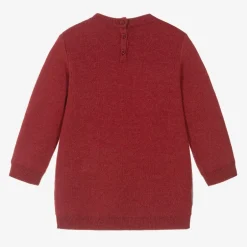 Mayoral Girls Red Knitted Jumper Dress Outlet