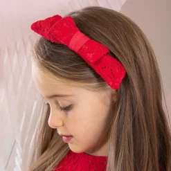 Patachou Girls Red Lace Hairband Discount