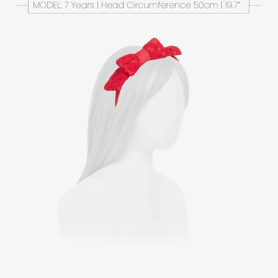 Patachou Girls Red Lace Hairband Discount