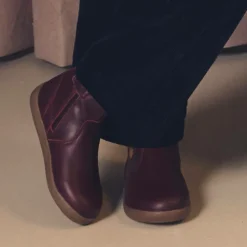 Old Soles Girls Red Leather Boots Hot