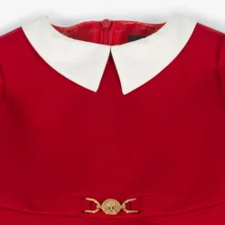 Versace Girls Red Milano Jersey Dress Online