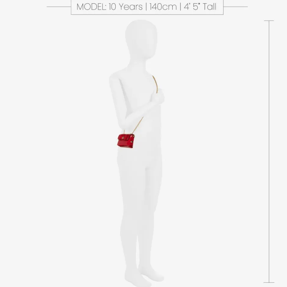 Zaccone Girls Red Mini Shoulder Bag (8cm) Sale