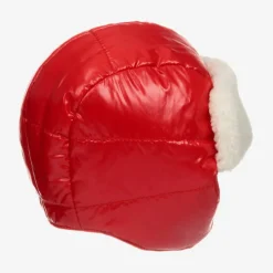 Moncler Enfant Girls Red Padded Hat Sale