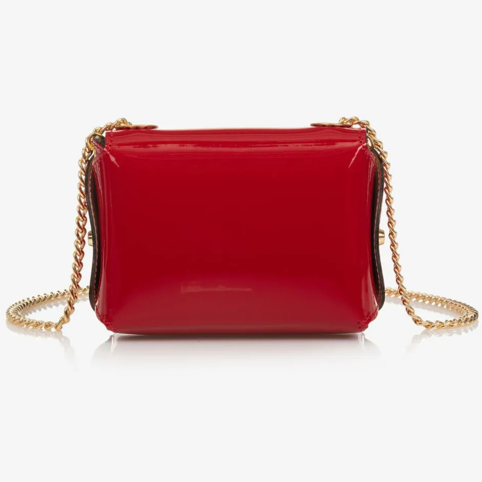 Zaccone Girls Red Patent Leather Bag (12cm) Sale