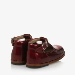 Tartine et Chocolat Girls Red Patent Leather First Walker Shoes