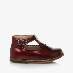 Tartine et Chocolat Girls Red Patent Leather First Walker Shoes