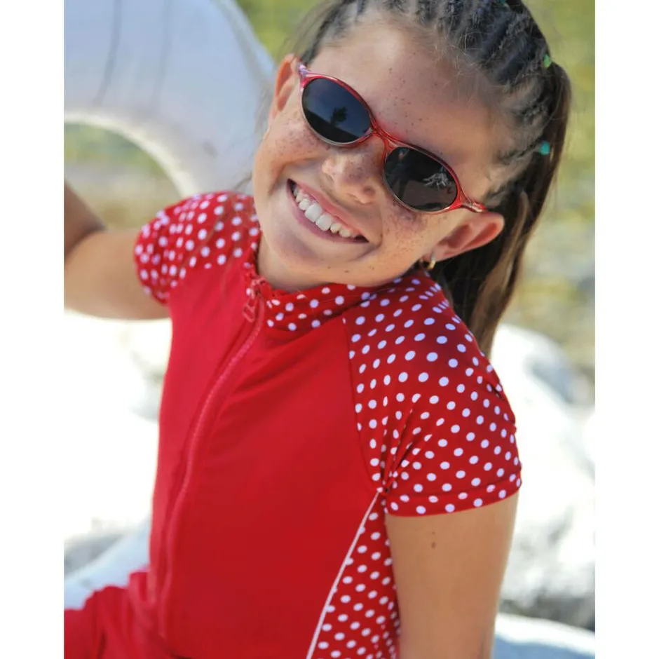 Playshoes Girls Red Polka Dot Sun Suit (UPF50+) Outlet