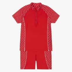 Playshoes Girls Red Polka Swim Set (UPF50+) Clearance