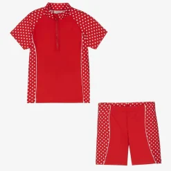 Playshoes Girls Red Polka Swim Set (UPF50+) Clearance
