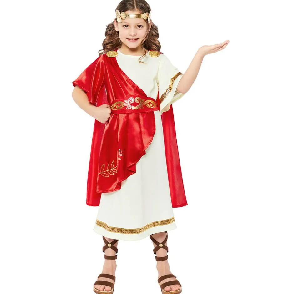 Dress Up by Design Girls Red Roman Empress Deluxe Costume Best