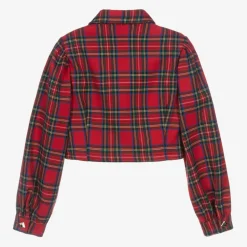 Fun amp; Fun Girls Red Tartan Twill Blouse Discount