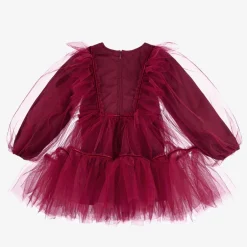 RaspberryPlum Girls Red Tulle & Velvet Dress Discount
