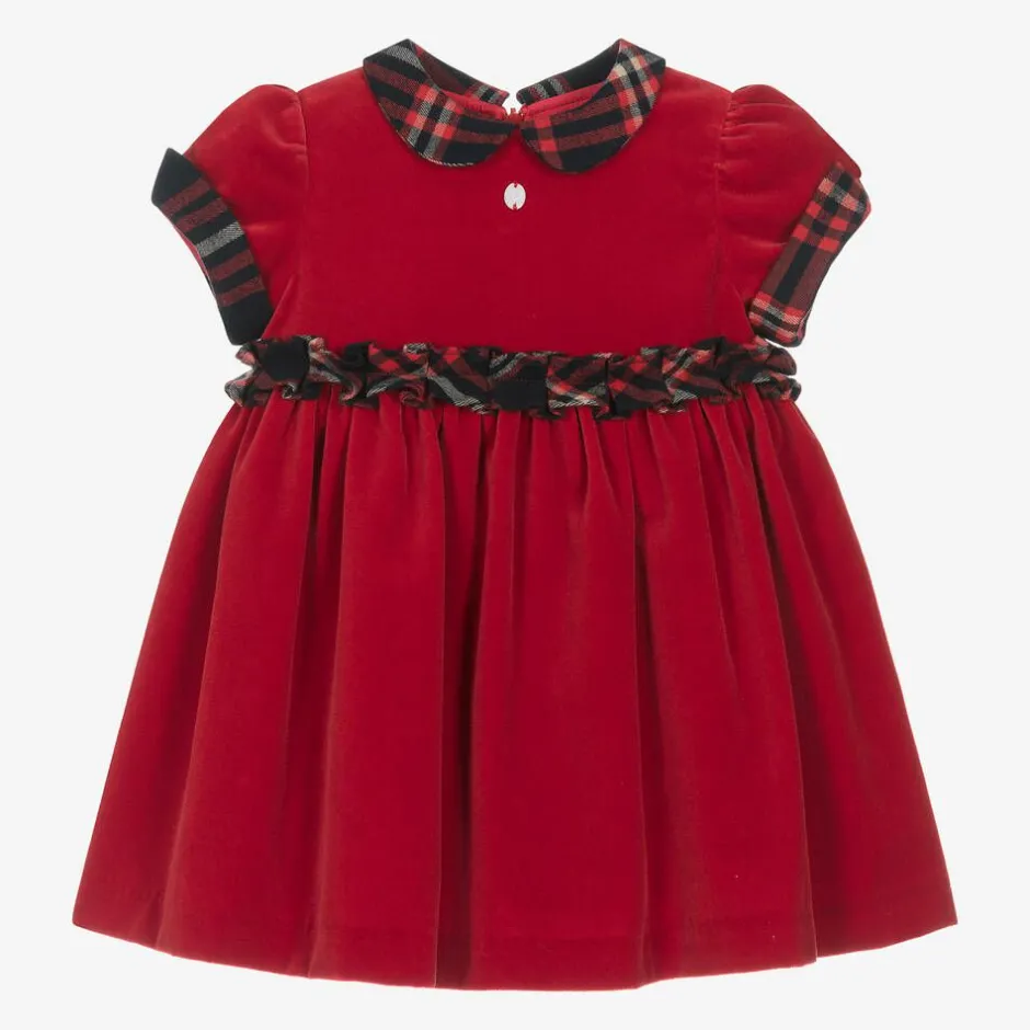 Patachou Girls Red Velvet Dress Clearance