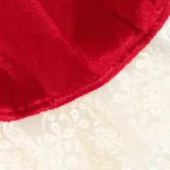 Andreeatex Girls Red Velvet Dress & Hat Set New