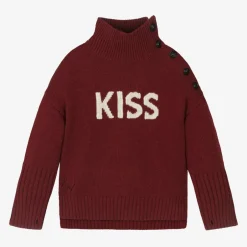 Zadigamp;Voltaire Girls Red Wool Knit Sweater Sale