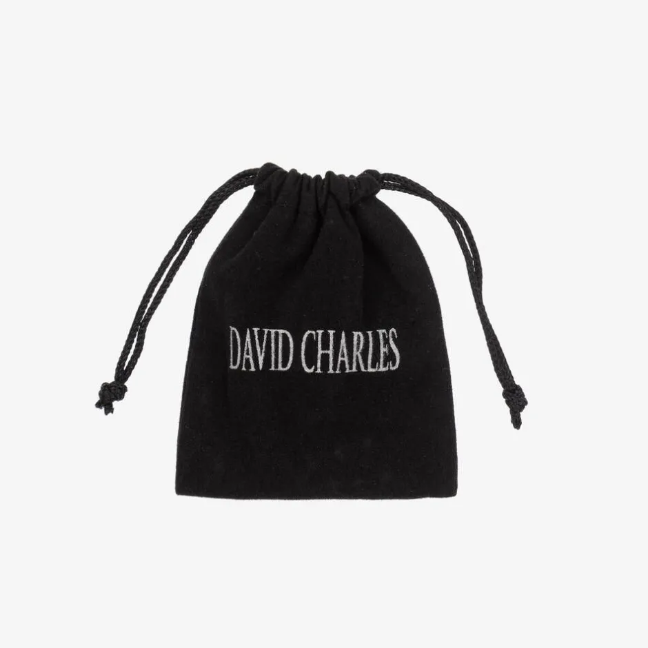 David Charles Girls Rose Gold & Diamanté Clover Bracelet Hot