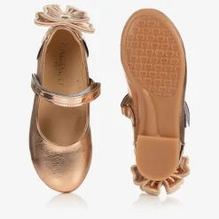 Caramelo Kids Girls Rose Gold Ballerina Shoes Outlet