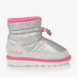 Billieblush Girls Silver & Pink Iridescent Snow Boots