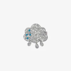 Bowtique London Girls Silver Cloud Hair Clip (5cm) Hot