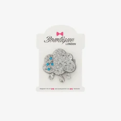 Bowtique London Girls Silver Cloud Hair Clip (5cm) Hot