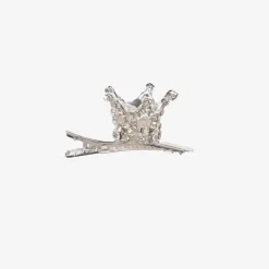 Bowtique London Girls Silver Crown Hair Clip (5cm) Discount
