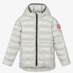 Canada Goose Girls Silver Down Padded Cypress Jacket Best