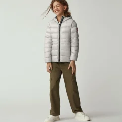 Canada Goose Girls Silver Down Padded Cypress Jacket Best