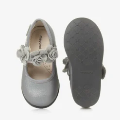 Mayoral Girls Silver Floral Bar Shoe Online