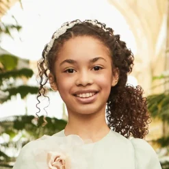 Sienna Likes To Party Girls Silver Flower Hairband New