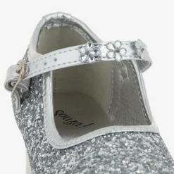 Souza Girls Silver Glitter Heeled Shoes Outlet