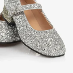 Age of Innocence Girls Silver Glitter Heeled Shoes Online