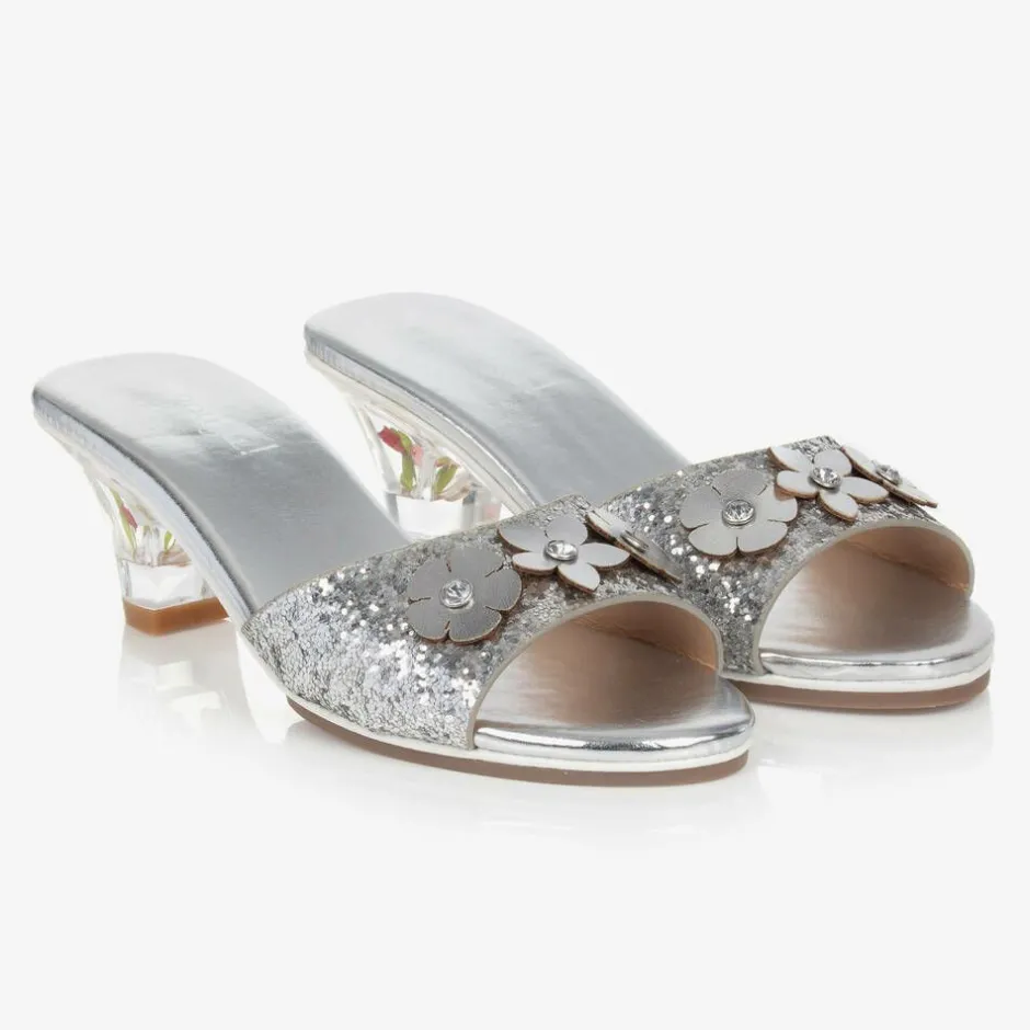 Souza Girls Silver Heeled Shoes Best