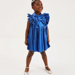 Childrens Classics Girls Silver Leather Shoes Clearance