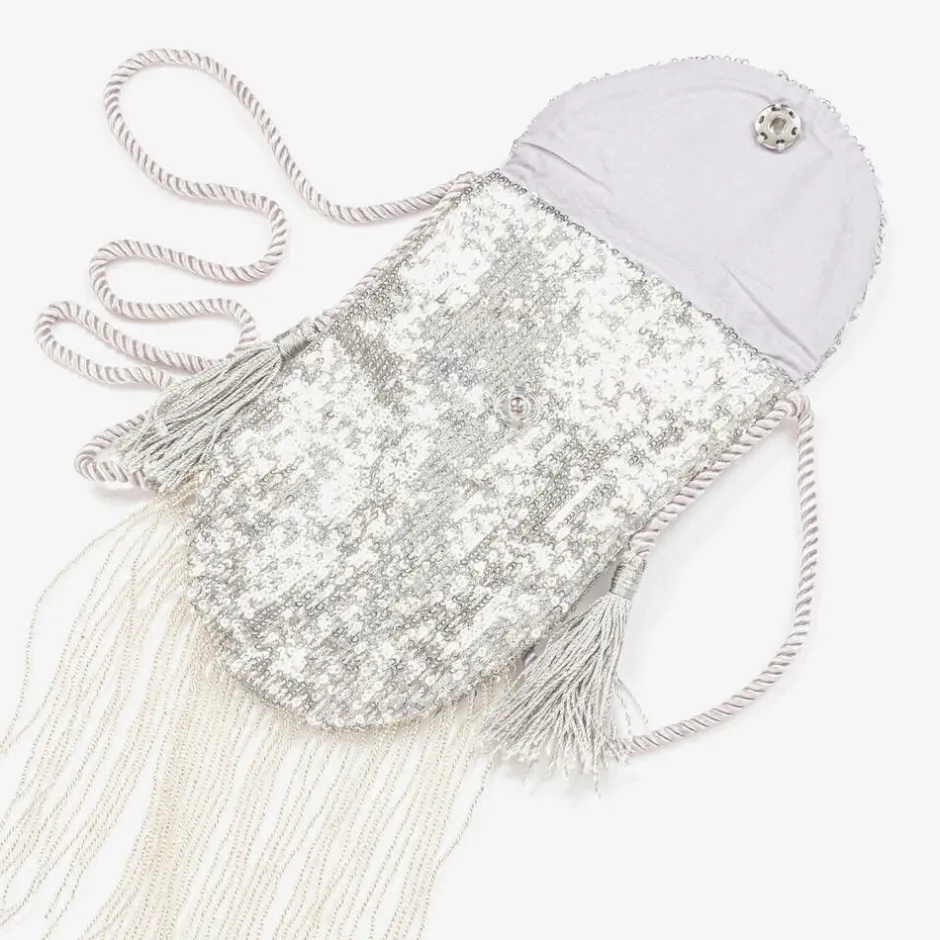 Tutu du Monde Girls Silver Sequinned Bag (20cm) New