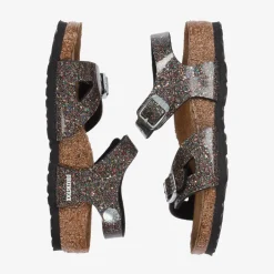 Birkenstock Girls Sparkly Black Buckle Sandals Sale