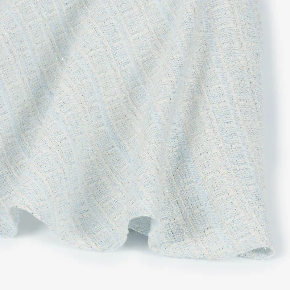 David Charles Girls Sparkly Blue Tweed Dress Outlet