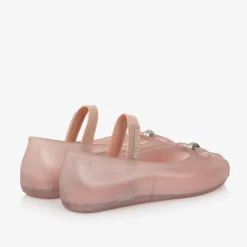 Mini Melissa Girls Sparkly Pink Jelly Pumps Best
