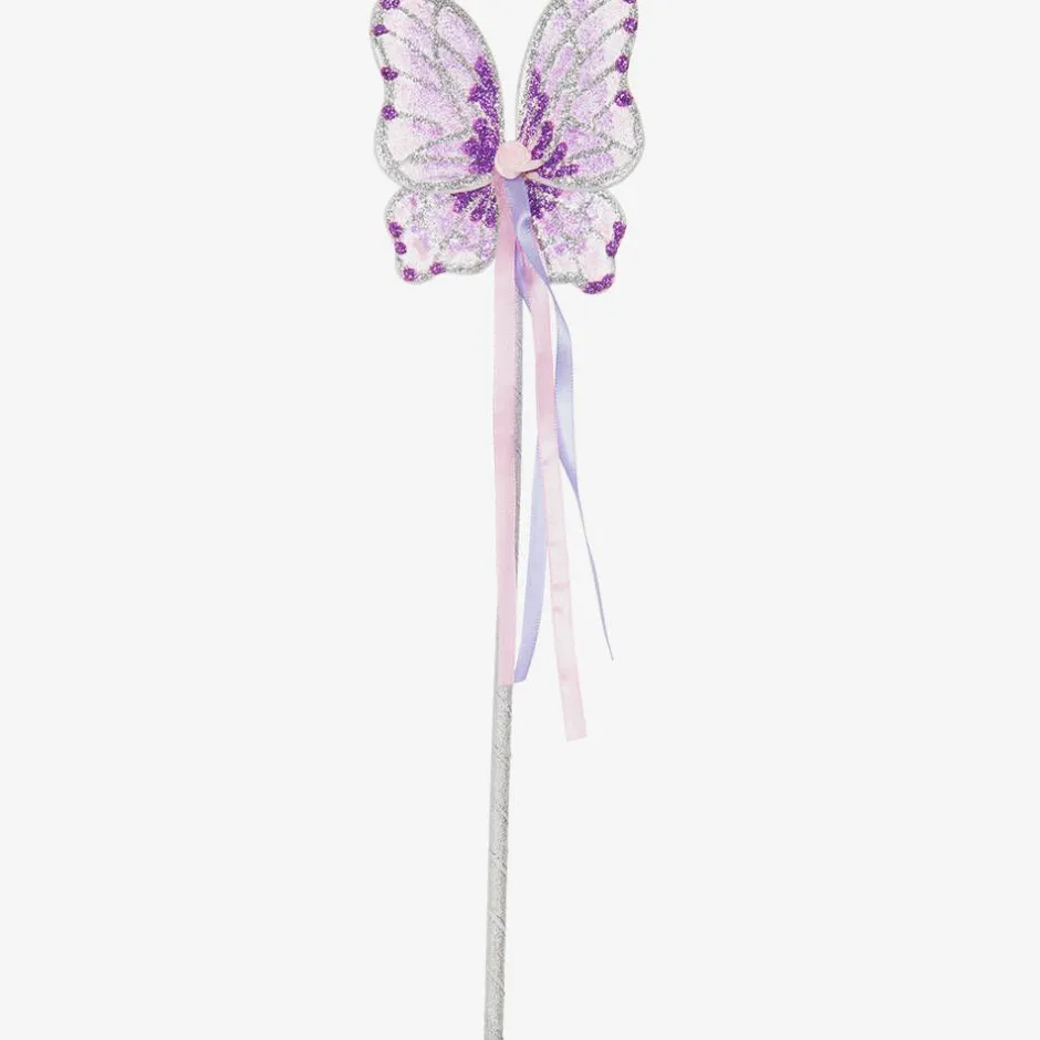 Dress Up by Design Girls Sparkly Purple Wings & Wand Dressing-Up Set Hot