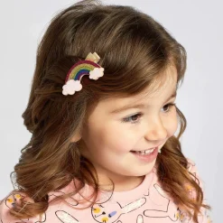 Bowtique London Girls Star & Unicorn Hair Clips (3 Pack) New