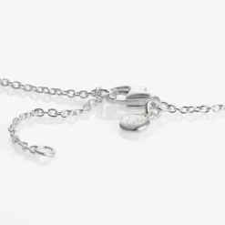 Little Star Girls Sterling Silver Diamond Star Necklace (38cm) New