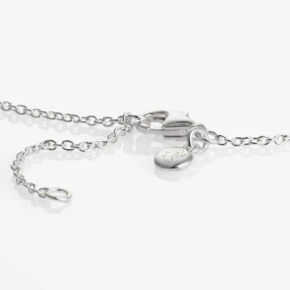 Little Star Girls Sterling Silver Diamond Heart Necklace (38cm) Online