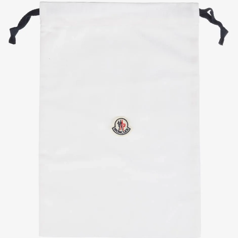 Moncler Enfant Girls White & Pink Trainers Outlet