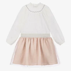 Tutto Piccolo Girls White & Pink Tulle Skirt Set Best