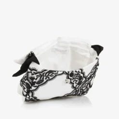 Patachou Girls White & Black Lace Handbag (17cm) Discount