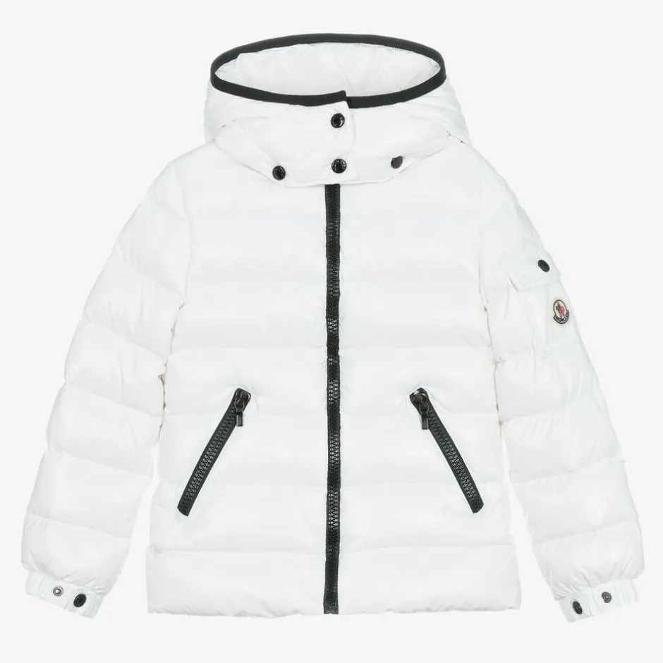 Moncler Enfant Girls White Bady Down Padded Puffer Jacket